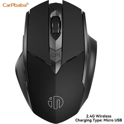 PM6 Wireless Mouse Rechargeable 2.4GHz USB Office Mute Bluetooth Mouse 6 High Effecient Buttons For PC Laptop Tablet Mobile