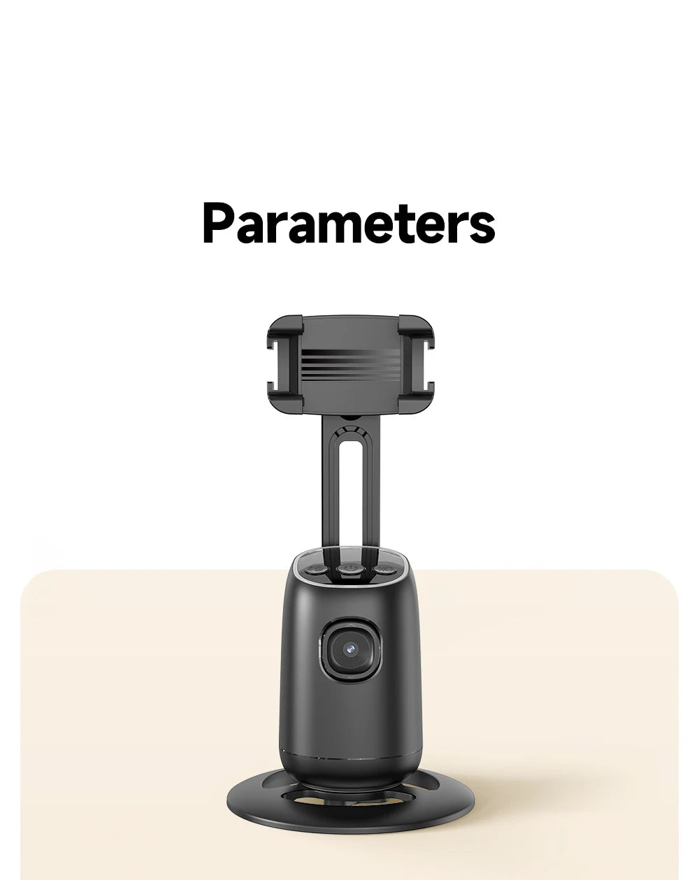 AI Smart Gimbal 360° Auto Follow-Up Face Tracking