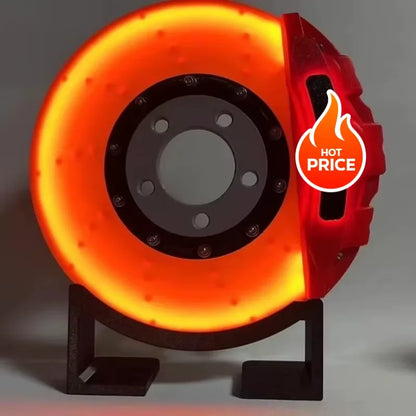Creative DIY brake disc modified LED atmosphere light handmade desktop wall-mounted night light ornaments personalized ornaments