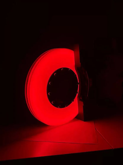 Creative DIY brake disc modified LED atmosphere light handmade desktop wall-mounted night light ornaments personalized ornaments