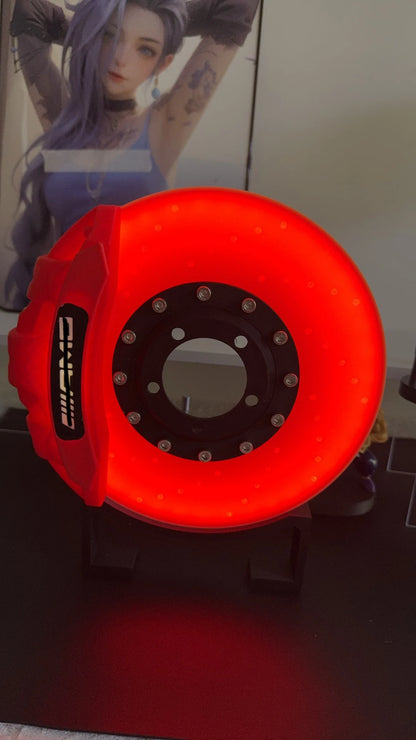 Creative DIY brake disc modified LED atmosphere light handmade desktop wall-mounted night light ornaments personalized ornaments