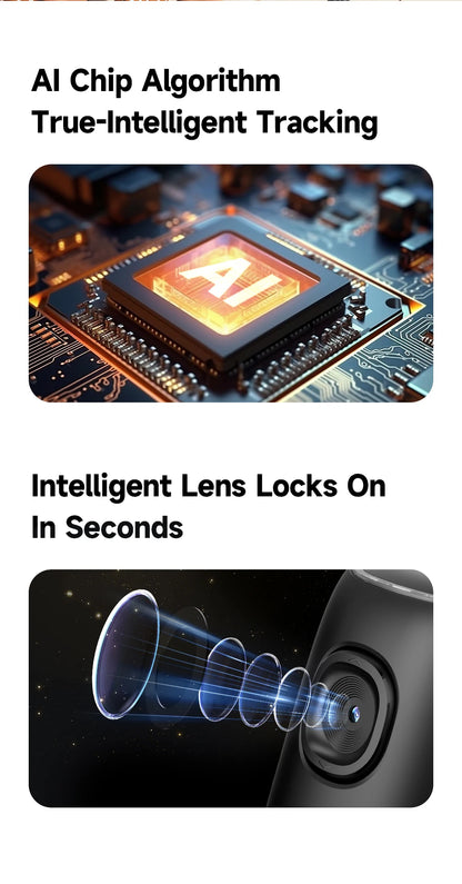 AI Smart Gimbal 360° Auto Follow-Up Face Tracking