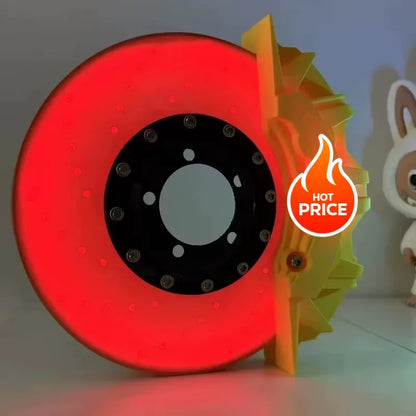 Creative DIY brake disc modified LED atmosphere light handmade desktop wall-mounted night light ornaments personalized ornaments