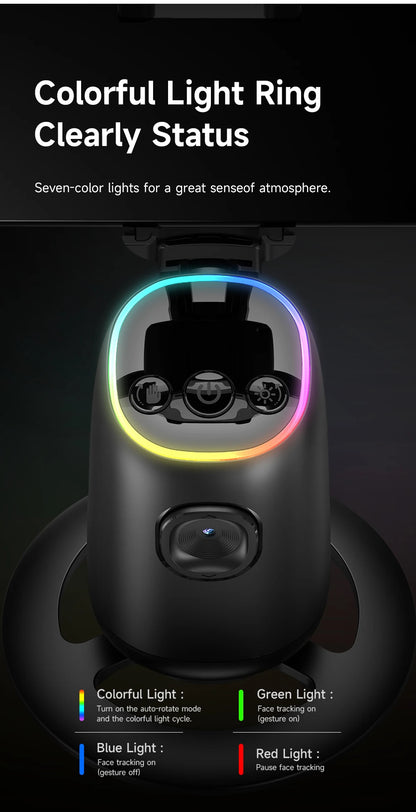 AI Smart Gimbal 360° Auto Follow-Up Face Tracking