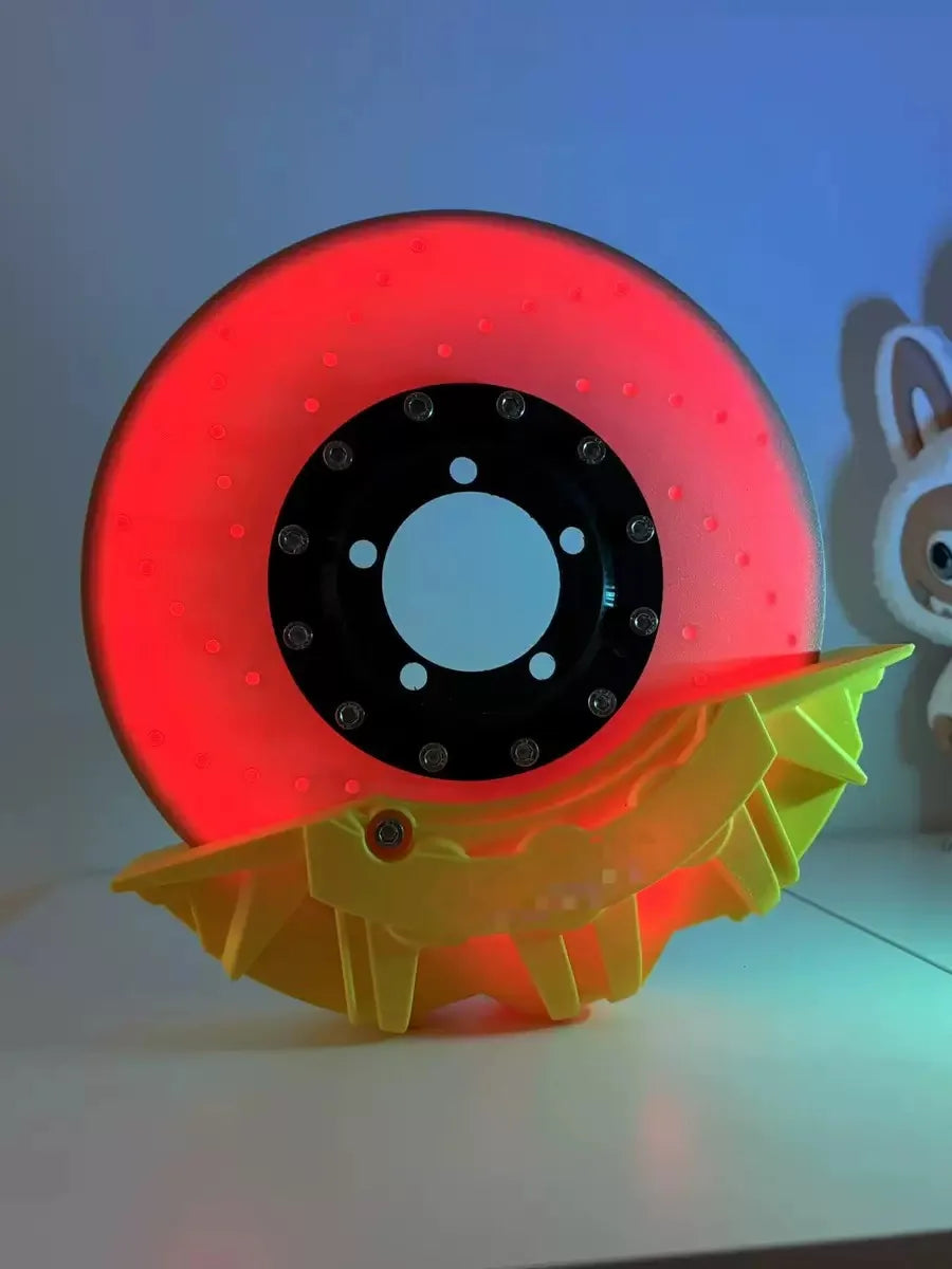 Creative DIY brake disc modified LED atmosphere light handmade desktop wall-mounted night light ornaments personalized ornaments
