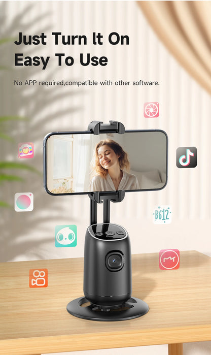 AI Smart Gimbal 360° Auto Follow-Up Face Tracking