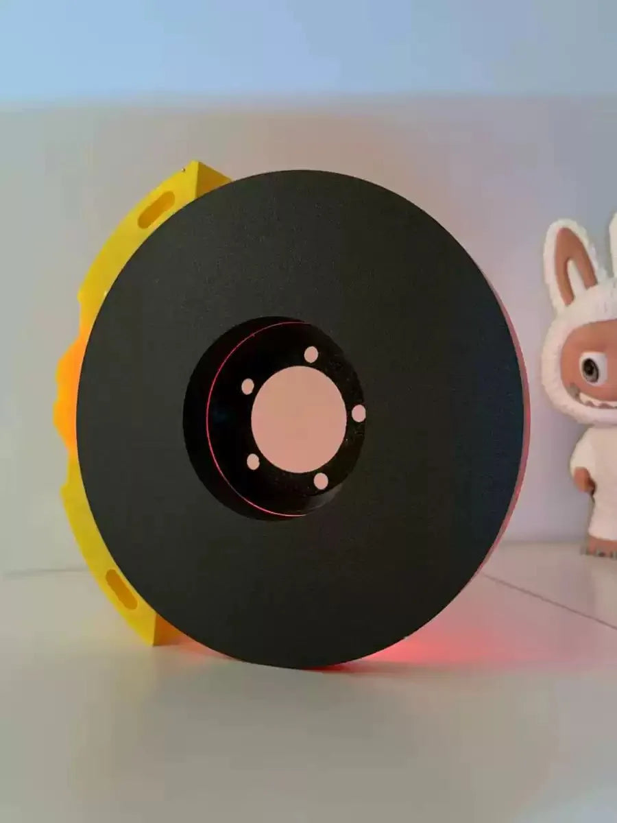 Creative DIY brake disc modified LED atmosphere light handmade desktop wall-mounted night light ornaments personalized ornaments