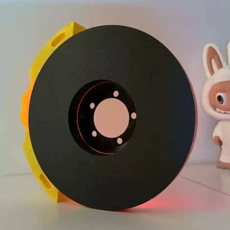 Creative DIY brake disc modified LED atmosphere light handmade desktop wall-mounted night light ornaments personalized ornaments